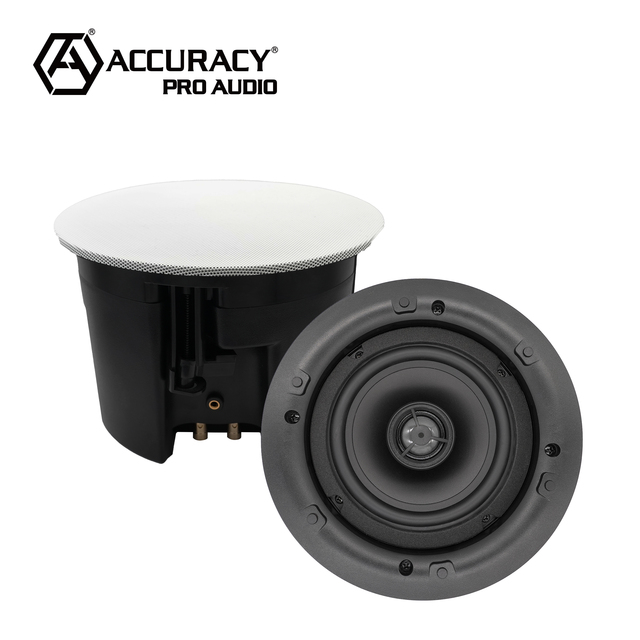 Accuracy Pro Audio RA-525BTP One Pair 25W High Quality In-Ceiling Speakers System 5.25" Ceiling Speakers for Conference Room