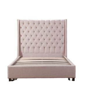 Современный дизайн, рама для хранения, армированные деревянные планки, роскошная платформа, мебель для спальни, кровать размера «King-Queen-Size» для домашнего использования - Product Image 2