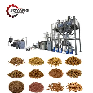Pet Food Making Machine Dog Kibble Food Production Extruder Dry Cat Food Processing Line