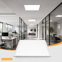 Panneau LED rétroéclairé 18-24W 3CCT 595x595mm pour bureau, 100000H de durée de vie, garantie 10 ans, 160lm/W, driver LED BOKE Seoul 3528