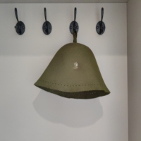 Chapeau en feutre de laine isolant thermiquement pour sauna, accessoire de sauna confortable, protège le cuir chevelu et les cheveux de la chaleur, réduit la sécheresse causée par