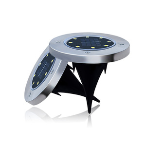 Huichu – lampe solaire souterraine à 6 LED, éclairage de chemin de jardin extérieur, étanche, éclairage nocturne automatique pour cour et pelouse - Product Image 5