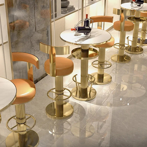 <span class=keywords><strong>Table</strong></span> de <span class=keywords><strong>cocktail</strong></span>/bar de luxe en acier inoxydable moderne et durable de haute qualité pour la maison Bar Restaurant Hôtel Location d'événements de mariage - Product Image 2
