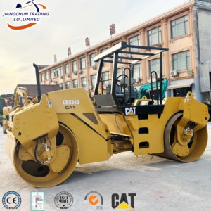 Rodillo Vibratorio de Doble Tambor Usado Caterpillar CB534D con Motor Diésel y Bomba, Disponibilidad Inmediata, Entrega Rápida para Carreteras - Product Image 1