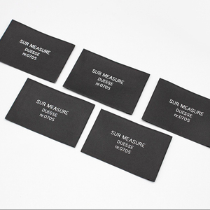 Etiquetas tejidas de Damasco personalizadas, etiquetas principales para ropa, etiquetas para <span class=keywords><strong>dobladillo</strong></span> de ropa, etiqueta tejida para camiseta - Product Image 1