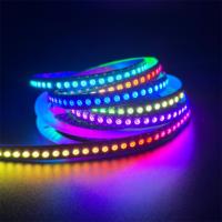 5m WS2812 WS2812B 5V Addressable RGB SMD5050 30/60/144Leds Kontrol Suara Strip LED RGB Pintar yang Dapat Diprogram
