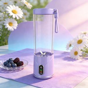 Licuadora Inalámbrica Recargable de 550 ml con Bajo Nivel de Ruido y Boquilla - Ideal para Bolsas de Gimnasio y Portavasos de Automóviles - Product Image 1