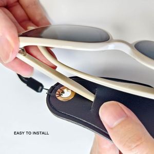Hands-Free Eyewear Pu Leather Holder Necklace Lanyard for <b>Sunglasses</b> Reading Glasses - Product Image 3