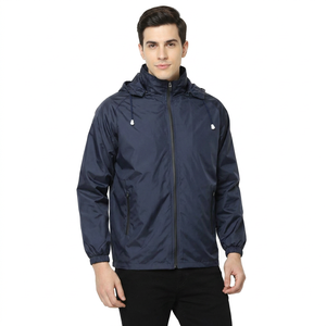 Chaqueta Cortavientos Personalizada de Alta Calidad para Hombre, Chaqueta de Lona con Cuello Alto, Impermeable, Ropa de Exterior - Product Image 1