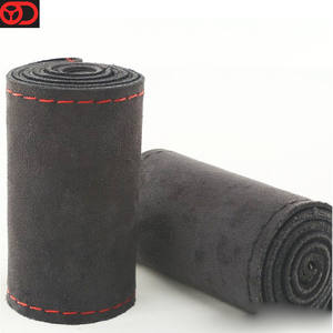 Housse de <span class=keywords><strong>volant</strong></span> de sport tendance, cousue <span class=keywords><strong>à</strong></span> la main, quatre saisons, en <span class=keywords><strong>cuir</strong></span> suédé doux - Product Image 2