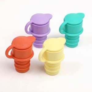 Hot-selling Silicone <b>Wine</b> Bottle Stopper with Vacuum Seal for Red <b>Wine</b> Preservation Multi-functional Sustainable Party Use - Product Image 5