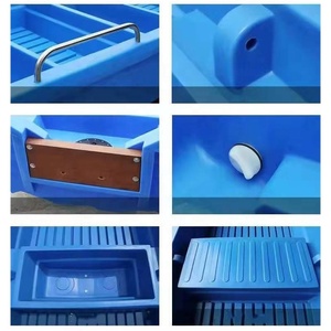 Bateau de croisière en plastique PE bleu de 5,3 m, coque de bateau en polyéthylène, moteur - Product Image 1