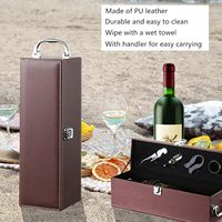 Boîtes cadeaux en cuir pour bouteilles de vin, pour mariage, anniversaire, voyage, restaurant, fête, cadeaux pour les amateurs de vin, boîte de rangement pour la maison