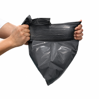 Sacs d'expédition en polyéthylène gris-noir double couche 11-12μm, auto-adhésifs, pour courrier et emballage, avec logo personnalisé, en gros