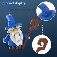 GoldMoc Cute Wizard Building Blocks Modular DIY Asamblea Building Block Ladrillos Juguete