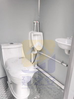 Cabine de douche simple ou double blanche, bleue, grise, préfabriquée, pour extérieur, salle de bain publique, maison mobile, toilettes portables