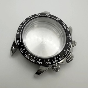 Pièces de montre modifiées : Lunette en céramique et acier inoxydable, compatible avec le mouvement à quartz chronographe VK63 - Product Image 3