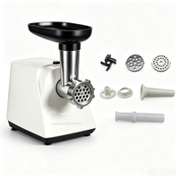Machine de traitement de viande et de saucisses, hachoir automatique de cuisine portable, silencieux, en acier inoxydable, démontable, pour hacher la viande