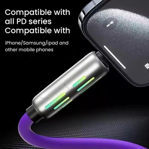 สายชาร์จอเนกประสงค์ 4 in 1 <span class=keywords><strong>USB</strong></span> & Type C สาย TPE แบบยืดหยุ่น หัวแปลงแบบสองพอร์ต ชาร์จเร็ว สายส่งข้อมูล สำหรับโทรศัพท์และแล็ปท็อป - Product Image 6