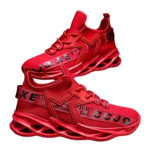 รองเท้าวิ่งลำลองผู้ชาย Soso รุ่น Mesh Blade Just Flying แบบถักทอ ระบายอากาศได้ดี น้ำหนักเบา แฟชั่นทันสมัย สำหรับฤดูใบไม้ผลิและฤดูใบไม้ร่วง - Product Image 4