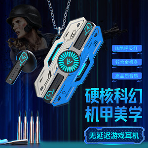 หูฟังบลูทูธสำหรับเล่นเกมสไตล์เมชาสุดเท่ ชาร์จแบบ Type C 5.3 ไร้สาย TWS ความหน่วงต่ำ สำหรับเกมมือถือ - Product Image 2