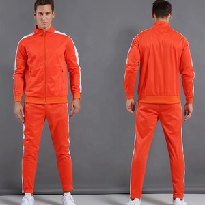 Tuta Sportiva di Alta Qualità con Giacca e Pantaloni Nero e Bianco, Logo Personalizzabile, Uniformi da <span class=keywords><strong>Calcio</strong></span> per Uomini e Bambini - Product Image 2