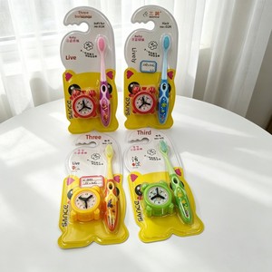 Assortiment de brosses à dents manuelles à poils souples pour enfants, avec motifs de dessins animés, toupies, avions, réveils et poupées à ventouse, pour diverses catégories <span class=keywords><strong>d</strong></span>'âges - Product Image 3