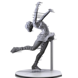 Estatua abstracta <span class=keywords><strong>de</strong></span> chica entrelazada <span class=keywords><strong>de</strong></span> alambre <span class=keywords><strong>de</strong></span> acero inoxidable, arte moderno, <span class=keywords><strong>escultura</strong></span> <span class=keywords><strong>de</strong></span> <span class=keywords><strong>bailarina</strong></span> <span class=keywords><strong>de</strong></span> <span class=keywords><strong>Ballet</strong></span> <span class=keywords><strong>de</strong></span> Metal - Product Image 3