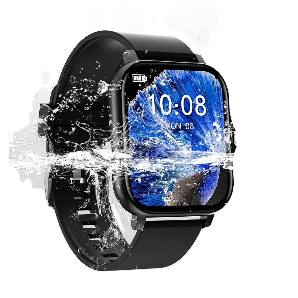IP67 للماء عالية الجودة ساعة ذكية متعددة الوظائف الصحة Monitorin عارضة BT مكالمة ساعة اليد الذكية بالجملة