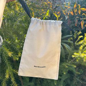 Wholesale Promotional Cotton <b>Drawstring</b> Bag Custom Logo Cotton Fabric Packing <b>Pouch</b> - Product Image 2