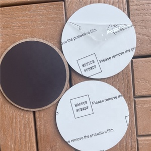 MDFSUB Aimants de sublimation modernes en bois de 3 pouces, vierges, circulaires, pour réfrigérateur, avec <span class=keywords><strong>film</strong></span> protecteur - Product Image 5