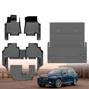 Anti <b>Slip</b> Custom 5D TPE Floor Mats Non <b>Slip</b> Car Floor Liner <b>Full</b> Set 5Pcs Car Mats for BMW X7 2019 - Product Image 1