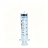 Seringue jetable en plastique à embout Luer Lock avec aiguille, 1ml, 2ml, 3ml, 5ml, 10ml, 20ml, 50ml, 100ml, pour usage industriel, chiens et chats, fournie par l'usine