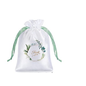 Sac de rangement recyclable en satin de soie pour perruques, sac à cordon pour bonbons, bijoux et cadeaux, idéal pour les fêtes et les mariages - Product Image 6
