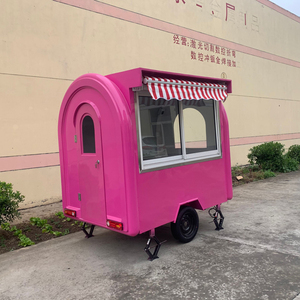 Dessert Snack Foodtruck Trailer Street Mobile Café Jus Bar Crêpe Crème Glacée Thé Bulle Food Truck avec Congélateur - Product Image 2