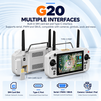 Station de contrôle au sol G20 7 pouces pour drone, 9 km, double bande 2.4G/5.8G, 1500 nits, Android 13, télécommande pour drone, USV, robot
