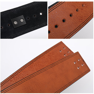 Cinturón de Levantamiento de Pesas 2026 con Logotipo Personalizado, Soporte Lumbar Transpirable e Impermeable, de Cuero, para Hombres y Mujeres - Product Image 3