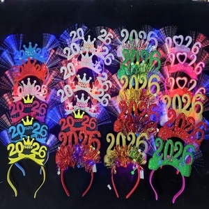 Diadema LED 2026, Último Modelo, Multi-Estilo, Fibra Óptica, Iluminada, para Fiesta de Año Nuevo 2026, para Eventos 2026 - Product Image 1