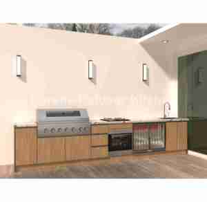 2026 Dorene pequeña cocina al aire libre personalizada 304 conjunto modular de acero inoxidable ensamblado listo - Product Image 2