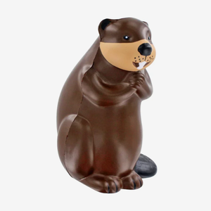 Balle anti-stress en mousse imprimée de qualité supérieure en forme de <span class=keywords><strong>castor</strong></span> avec logo personnalisé pour événements promotionnels et cadeaux d'entreprise - Product Image 3