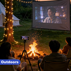 Topleo Portable Outdoor Inflatable Movie Projector <b>Screen</b> Fabric Floor Rising Home MN06 Floor Seamless Indoor to Outdoor Tran - Product Image 6