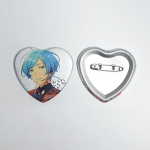 Pins, boutons et badges en métal en forme de cœur Anime, Manga, <span class=keywords><strong>Otaku</strong></span>, à personnaliser, pour le marché japonais - Product Image 2