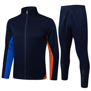 Veste d'entraînement à manches courtes avec fermeture éclair intégrale, séchage rapide, pour l'automne et l'hiver, tenue de football pour les clubs européens de Marseille 24/25 - Product Image 1