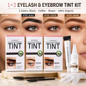 Kit Tinta per Ciglia all'Henné a Marchio Privato, Vegano, Lunga Durata, Impermeabile, Tinta per Sopracciglia Effetto Tatuaggio - Product Image 1