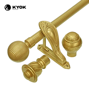 KYOK <span class=keywords><strong>Tringle</strong></span> à <span class=keywords><strong>rideau</strong></span> de luxe en <span class=keywords><strong>bambou</strong></span> doré caché Alternatives à la <span class=keywords><strong>tringle</strong></span> à <span class=keywords><strong>rideau</strong></span> à charnière romaine nordique Accessoires pour la maison - Product Image 4