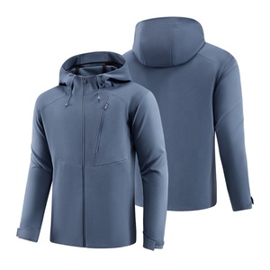 Custom Windbreaker Men's High Performance Lightweight Zip up Gym Sports Running <strong>Jackets</strong> <strong>Weatherproof</strong> Soft Shell <strong>Jacket</strong> With Hood - Product Image 4