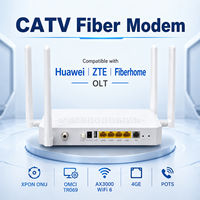 Modem Fiber CATV XPON ONU Kompatibel dengan Huawei ZTE Fiberhome OLT
