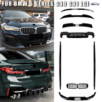 Kit carrosserie AMP-Z pour BMW Série 5 G30 G31 LCI : Lame de pare-chocs avant, jupes latérales, aileron arrière, diffuseur arrière en ABS