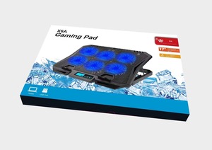 <span class=keywords><strong>Refroidisseur</strong></span> d'ordinateur <span class=keywords><strong>portable</strong></span> X6 avec écran numérique intelligent, 6 ventilateurs de 70 mm, 2200 tr/min, ultra-silencieux, 0,88 kg, USB 2.1 W, pour tous <span class=keywords><strong>les</strong></span> ordinateurs portables jusqu'à 18 pouces - Product Image 6