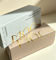 Boîte en carton sur mesure avec impression externe et logo en estampage à chaud pour la vente en gros de produits cosmétiques pour soins de la peau